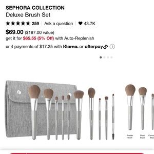 SEPHORA Deluxe Brush Set